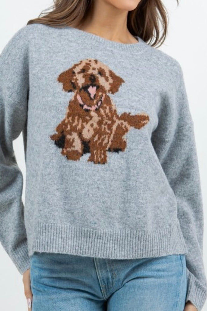 ALANI GRAPHIC SWEATER - Violet Muse Boutique