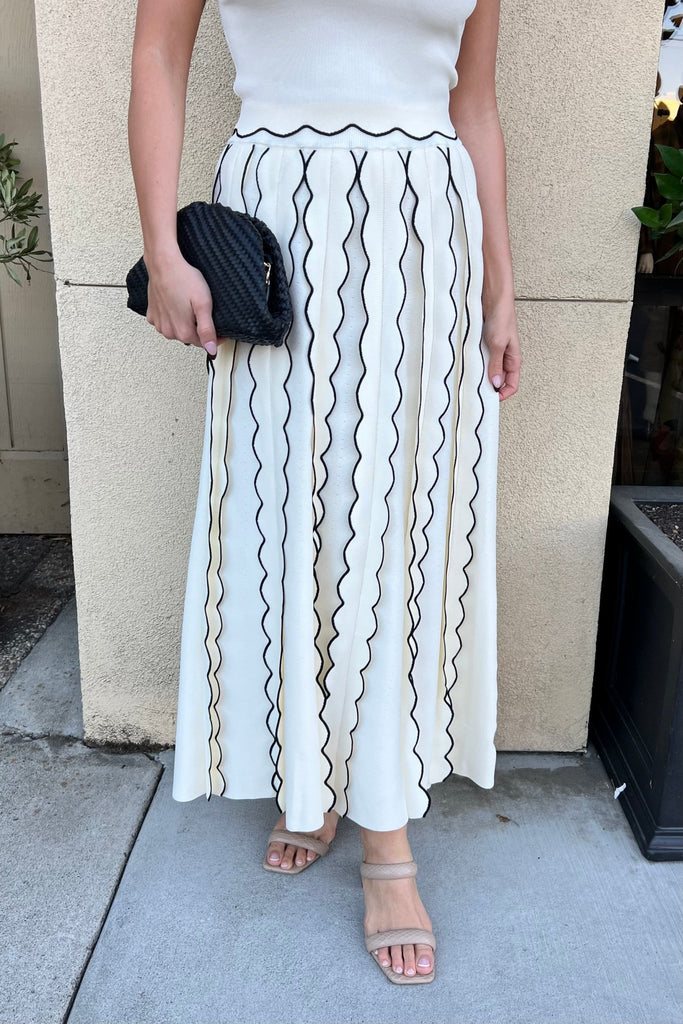 AMBERLY IVORY KNIT TOP - Violet Muse Boutique
