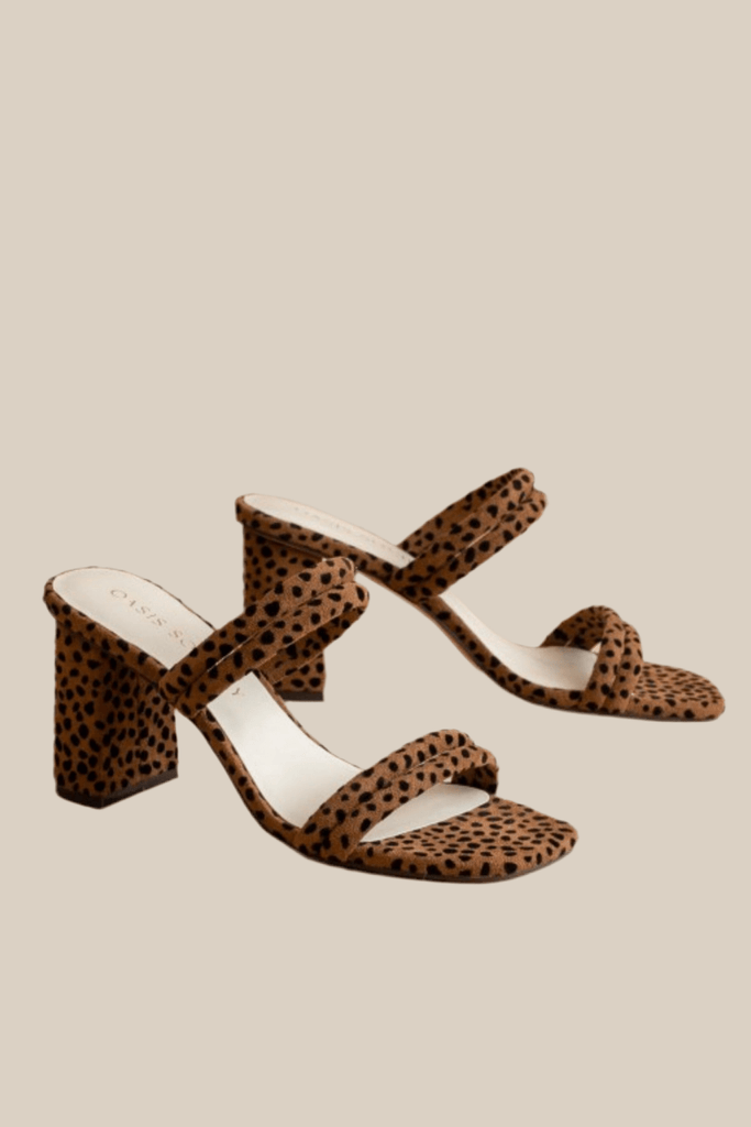 ANGELA ANIMAL PRINT SANDALS - Violet Muse Boutique