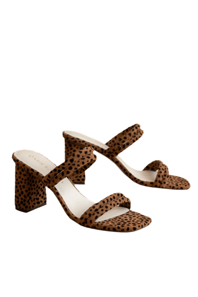 ANGELA ANIMAL PRINT SANDALS - Violet Muse Boutique