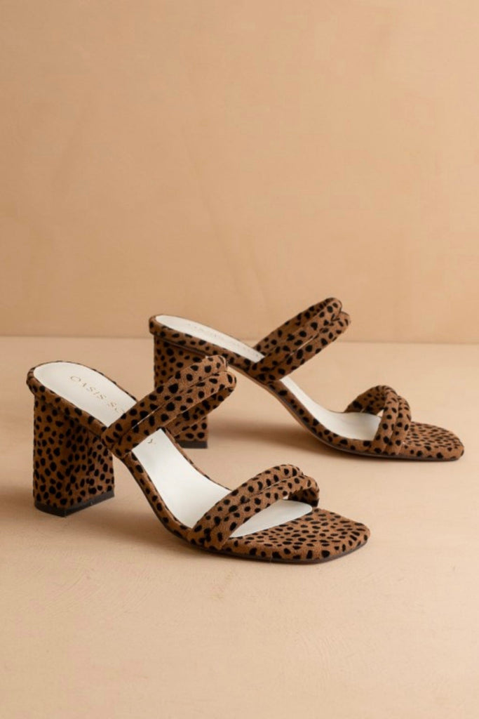 ANGELA ANIMAL PRINT SANDALS - Violet Muse Boutique