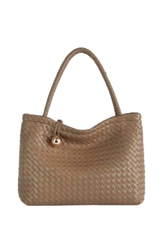 ARLA BEIGE BRAIDED BAG - Violet Muse Boutique