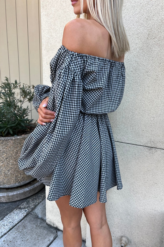 AUBELLE OFF THE SHOULDER DRESS - Violet Muse Boutique