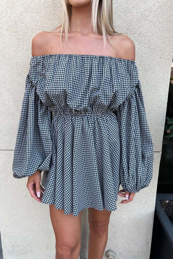 AUBELLE OFF THE SHOULDER DRESS - Violet Muse Boutique