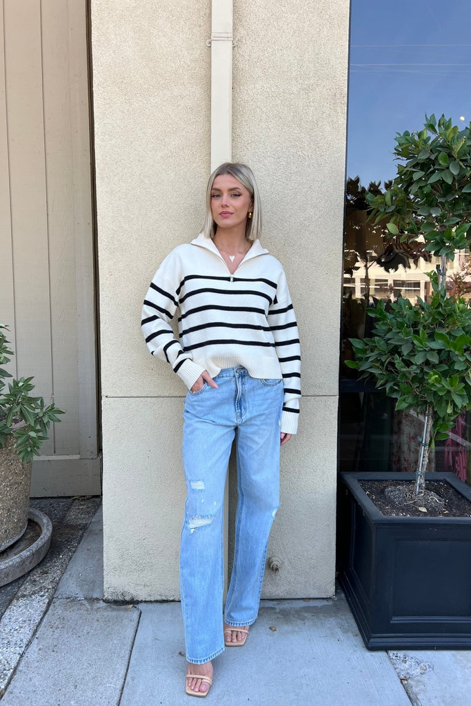 BAILEY BOYFRIEND DENIM JEAN - Violet Muse Boutique
