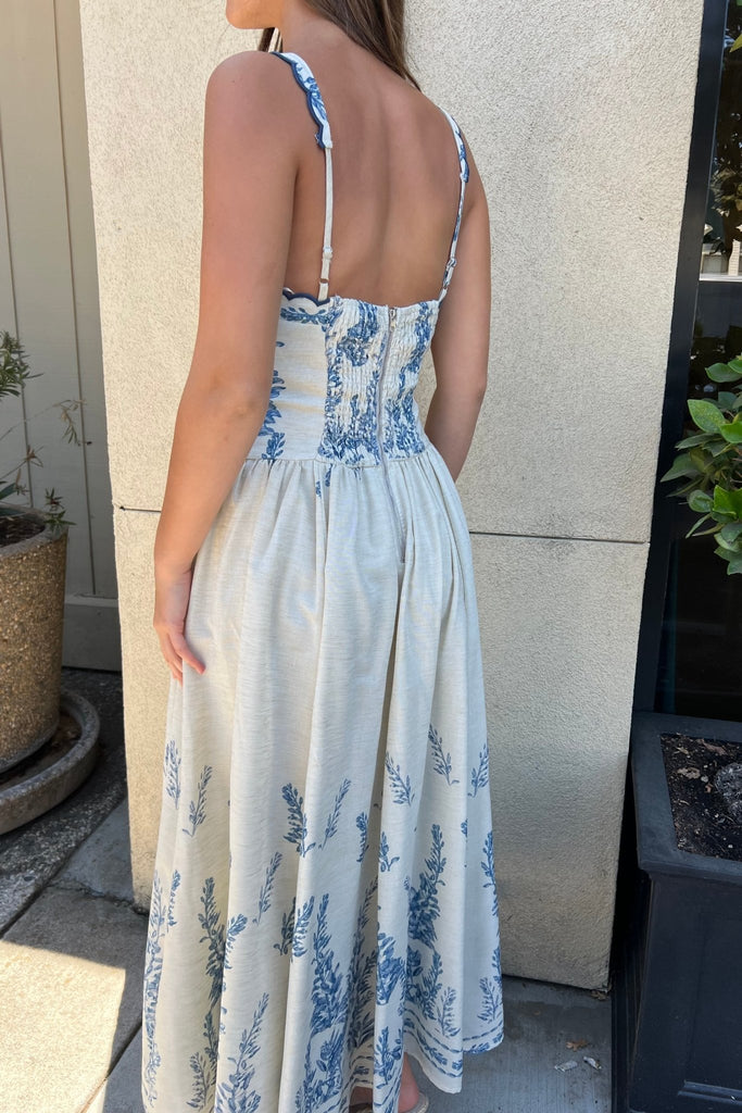 BELLE COTE SCALLOP HEM DRESS - Violet Muse Boutique