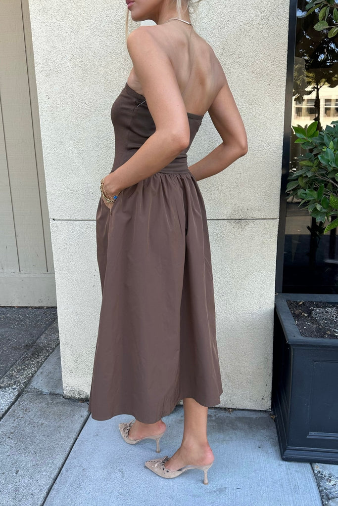 BEXLEY STRAPLESS DRESS - Violet Muse Boutique