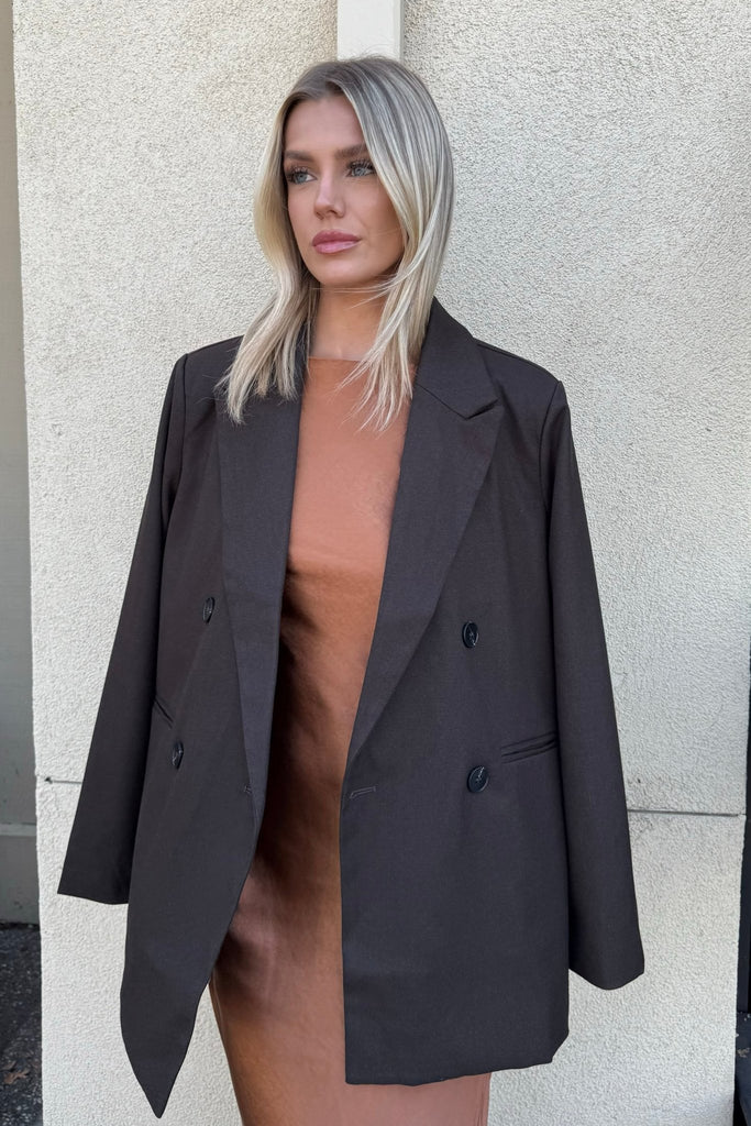 BOIS NOIR RELAXED FIT BLAZER - Violet Muse Boutique