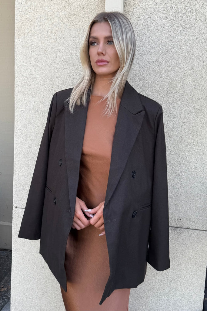 BOIS NOIR RELAXED FIT BLAZER - Violet Muse Boutique