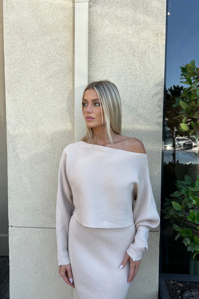 BRAYLEN CROP SWEATER - Violet Muse Boutique