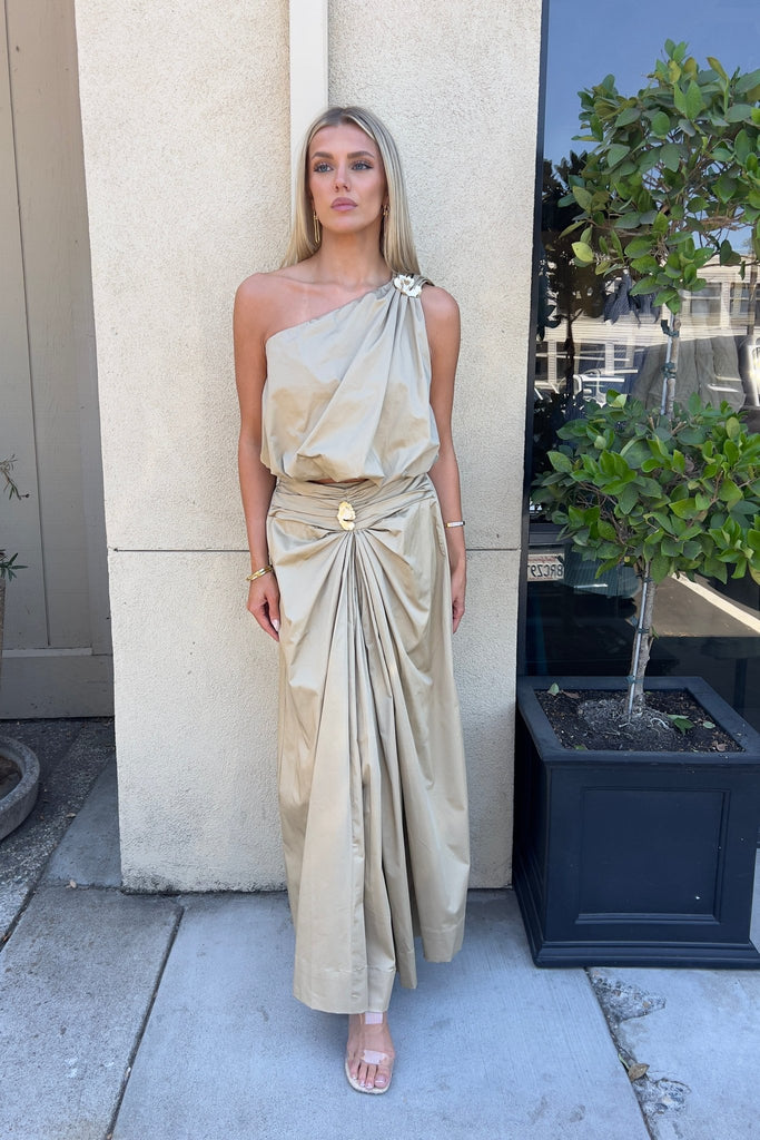 BRENOA GATHERED SKIRT - Violet Muse Boutique