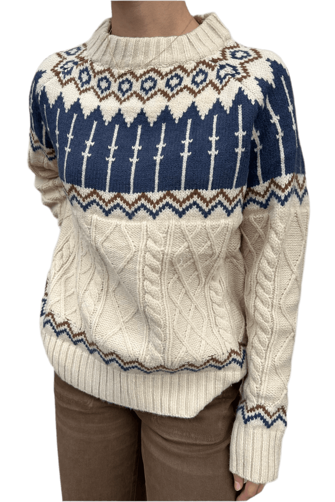 BRISTON CABLEKNIT SWEATER - Violet Muse Boutique