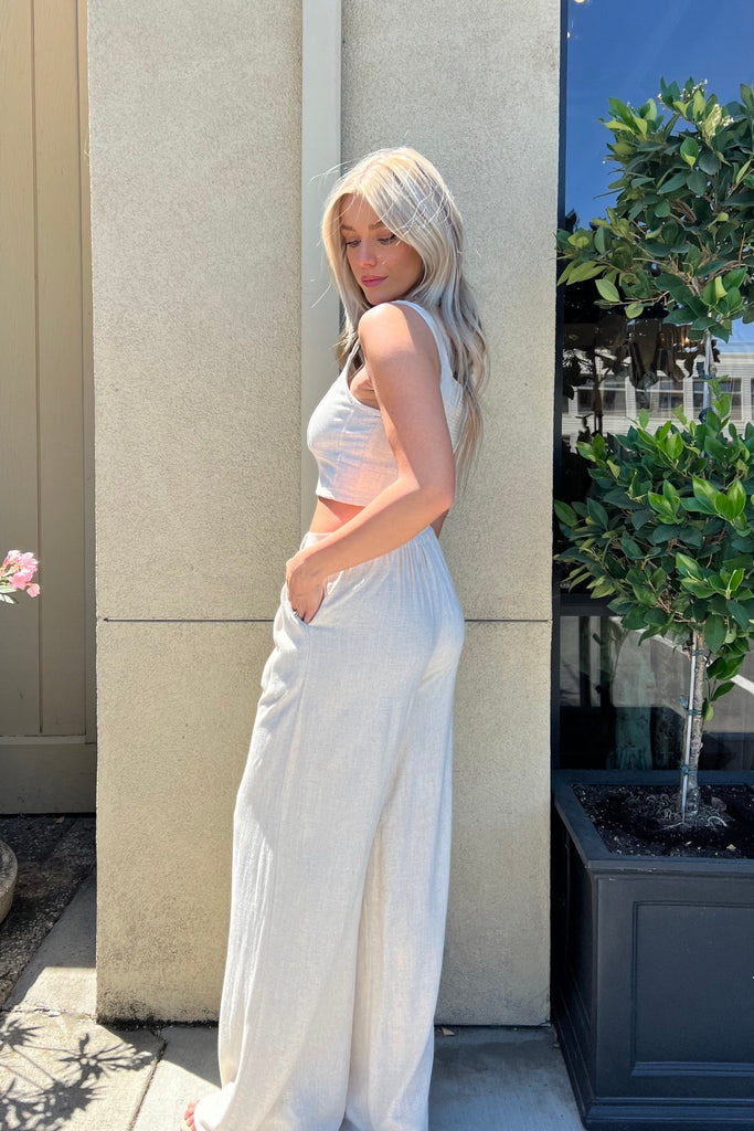 CABO LINEN TOP - Violet Muse Boutique