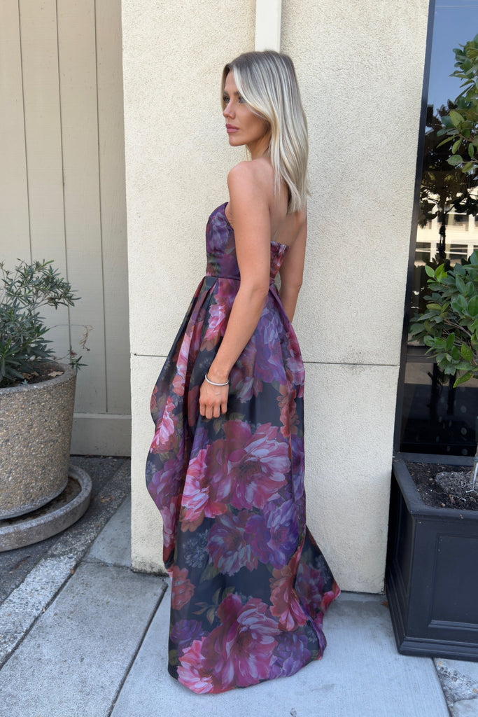 CIEL ROUGE STRAPLESS DRESS - Violet Muse Boutique