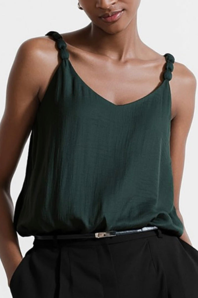CLARINE GREEN TOP - Violet Muse Boutique
