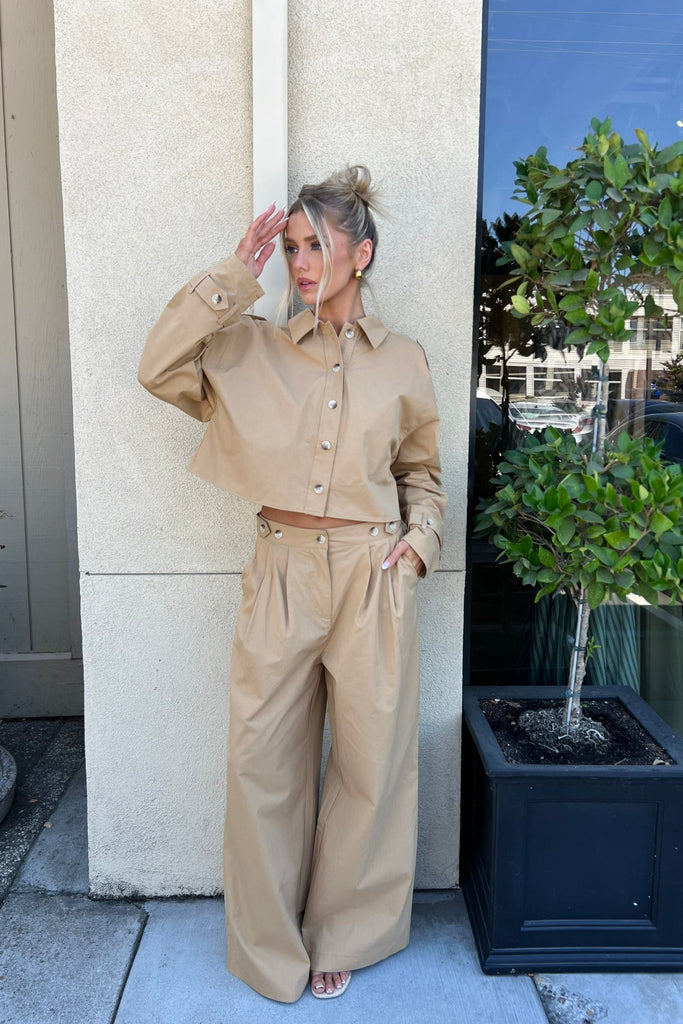 CLAYRA WIDE LEG PANTS - Violet Muse Boutique