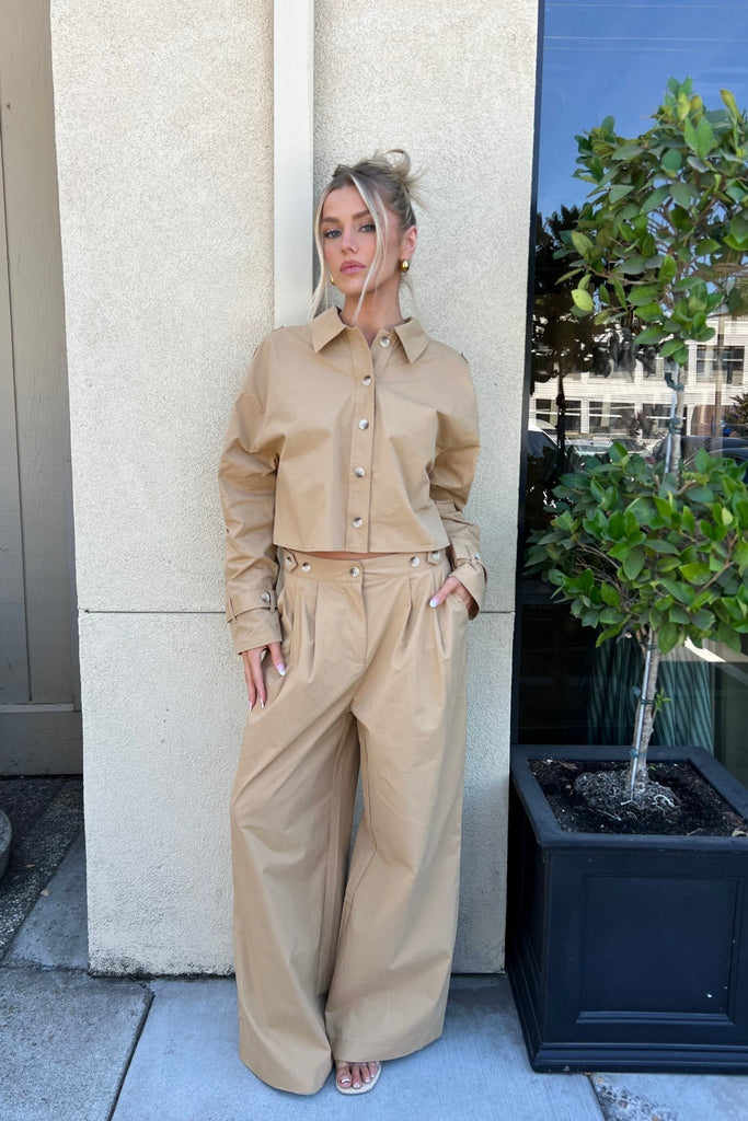 CLAYRA WIDE LEG PANTS - Violet Muse Boutique