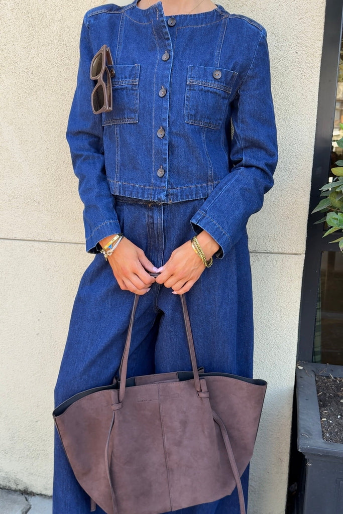CLEO DENIM JACKET - Violet Muse Boutique