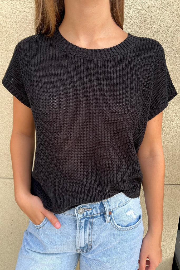 ELARAY CROCHET KNIT TOP - Violet Muse Boutique