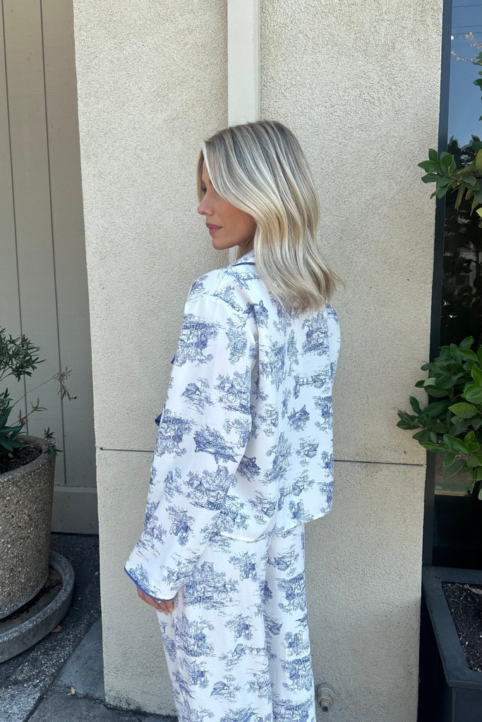 ELVORY TOILE PRINT TOP - Violet Muse Boutique