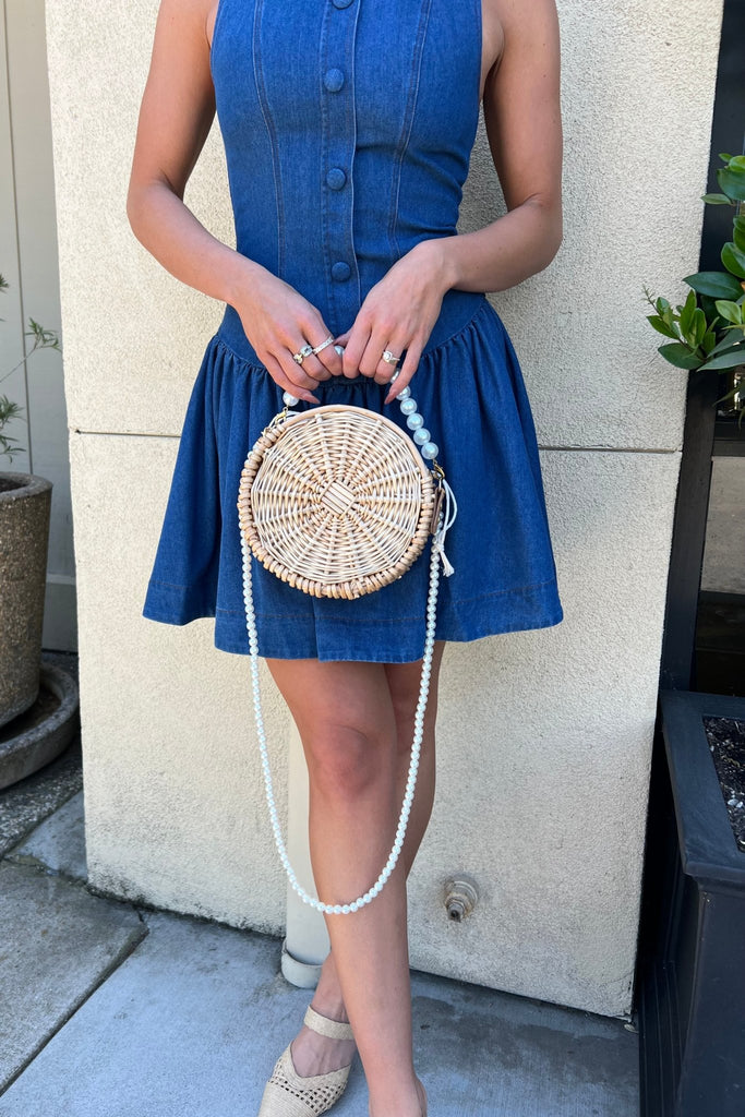FAWN RIVER DENIM DRESS - Violet Muse Boutique