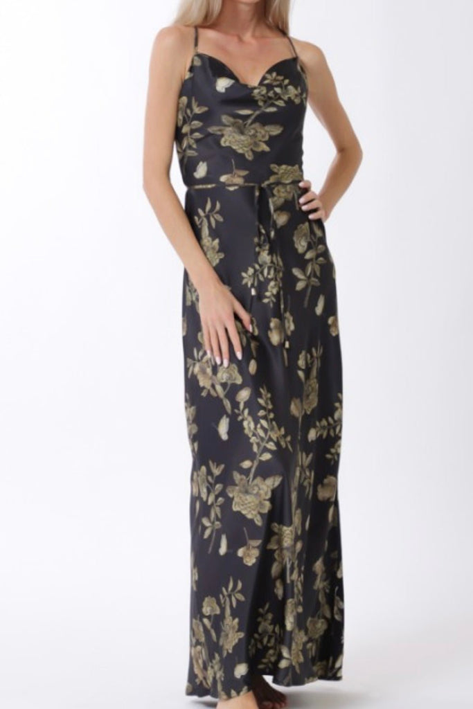 GILDED GARDEN SLIP DRESS - Violet Muse Boutique