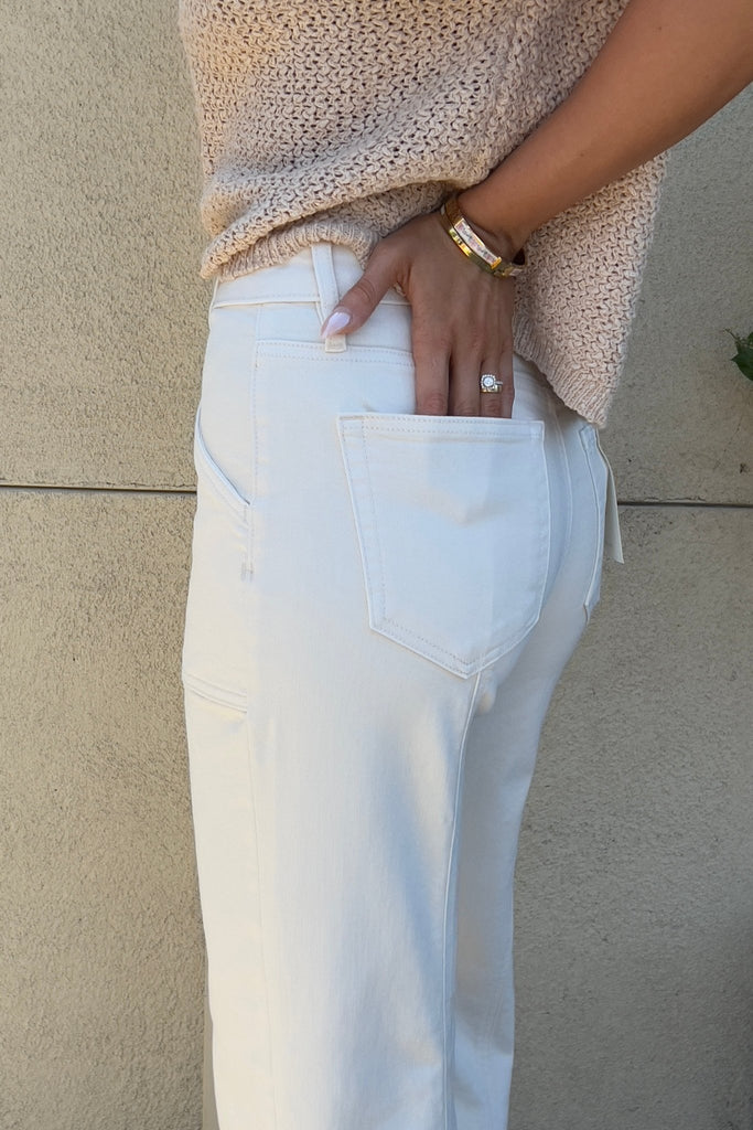 GLINT COMFORT FLARE DENIM JEANS - Violet Muse Boutique