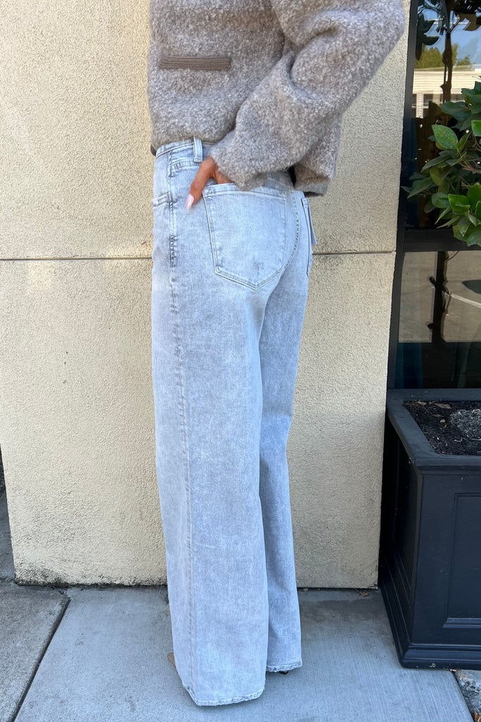HAVARRO WIDE LEG DENIM JEANS - Violet Muse Boutique