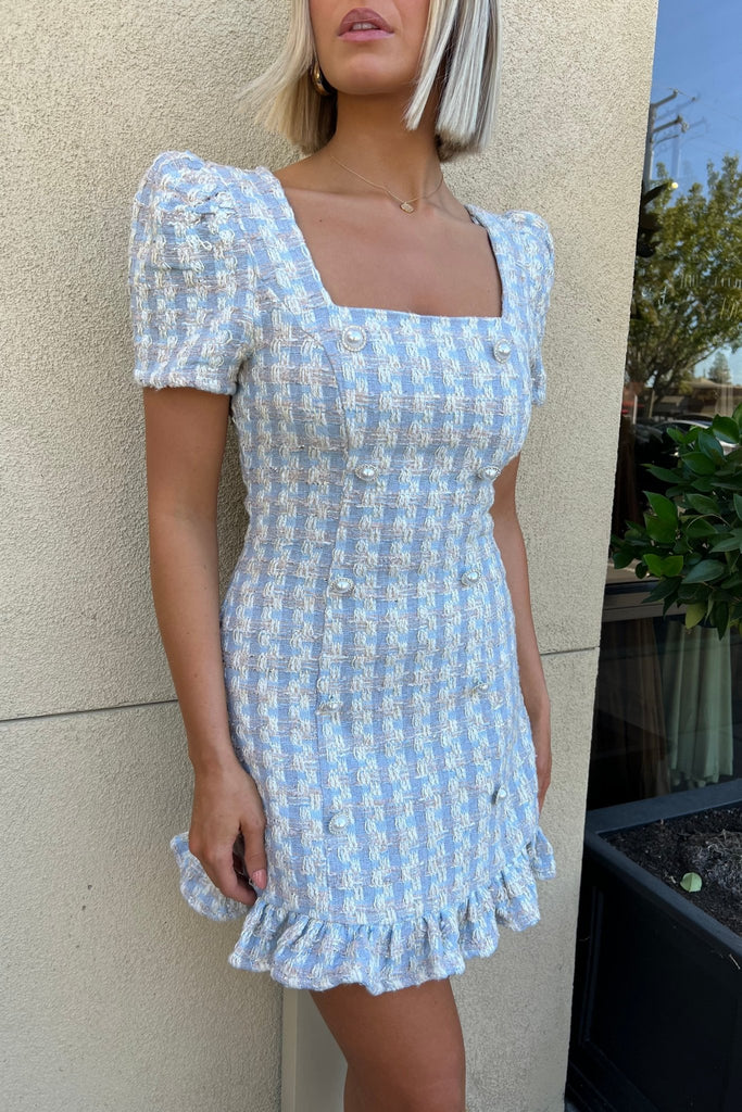 IVY MAY TWEED DRESS - Violet Muse Boutique