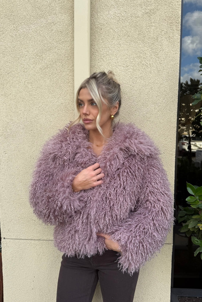 LE MARAIS SHAGGY FAUX FUR COAT - Violet Muse Boutique