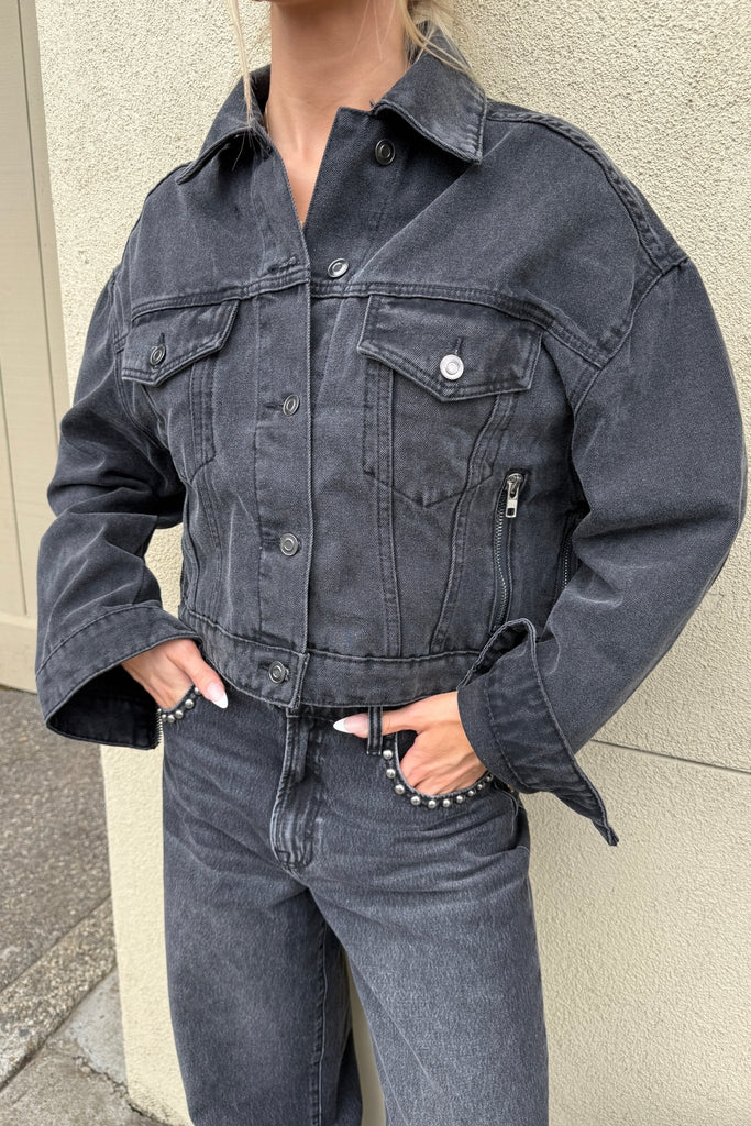 LEXDEN DENIM JACKET - Violet Muse Boutique