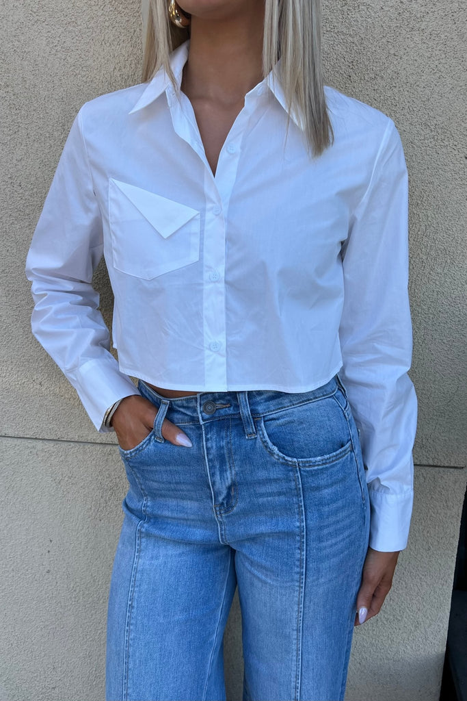 LONGSHORE POPLIN SHIRT - Violet Muse Boutique