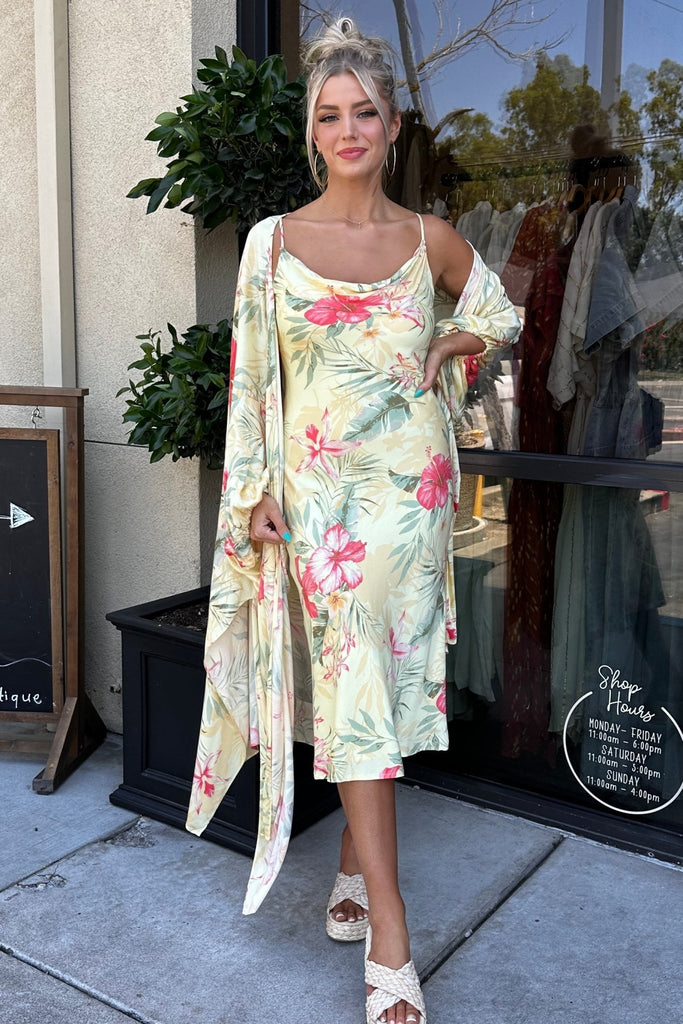 LOST IN PARADISE DUSTER - Violet Muse Boutique