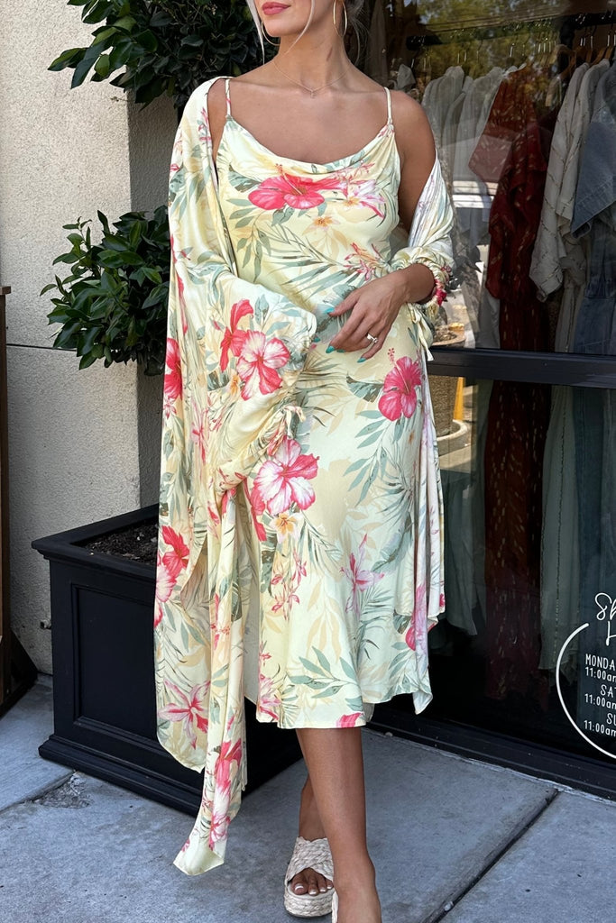 LOST IN PARADISE DUSTER - Violet Muse Boutique