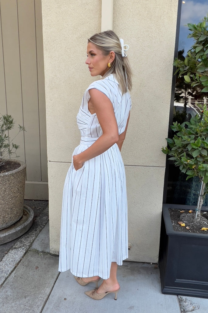 LOVER’S DRIFT STRIPED DRESS - Violet Muse Boutique