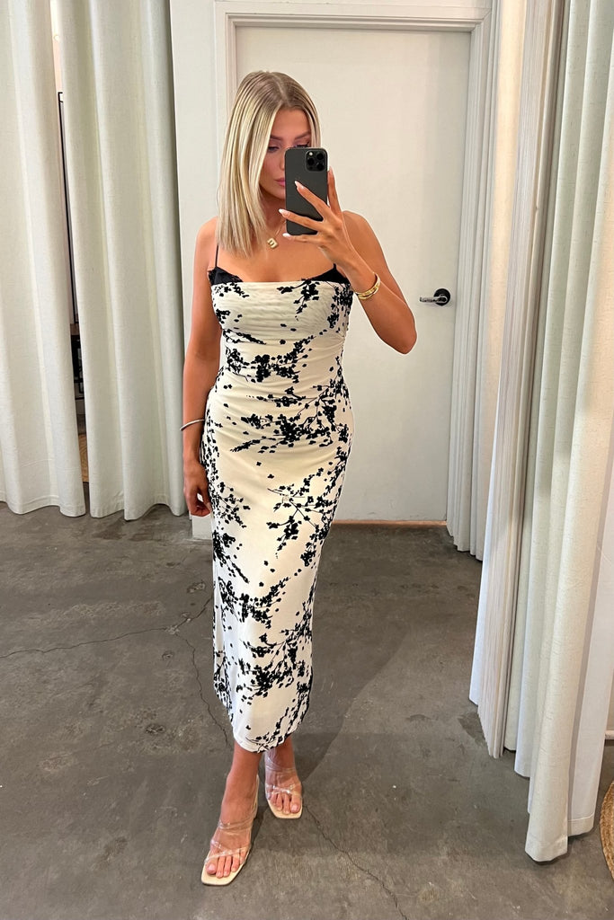 LULUNA FLORAL DRESS - Violet Muse Boutique