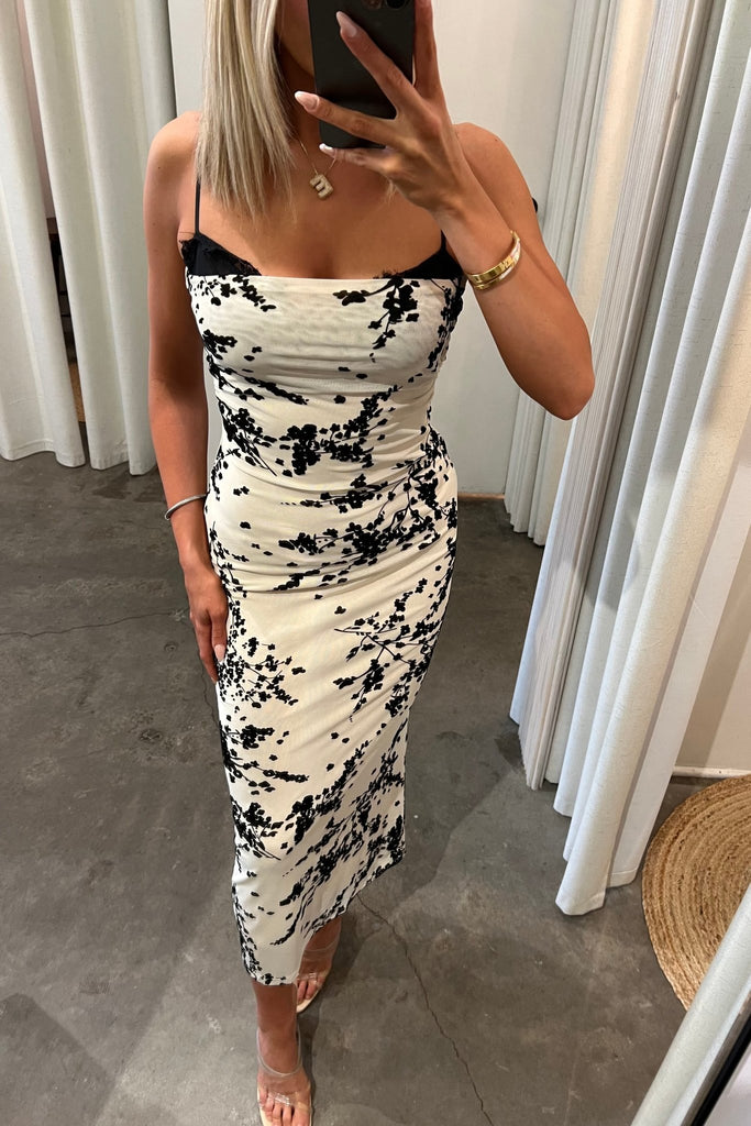 LULUNA FLORAL DRESS - Violet Muse Boutique