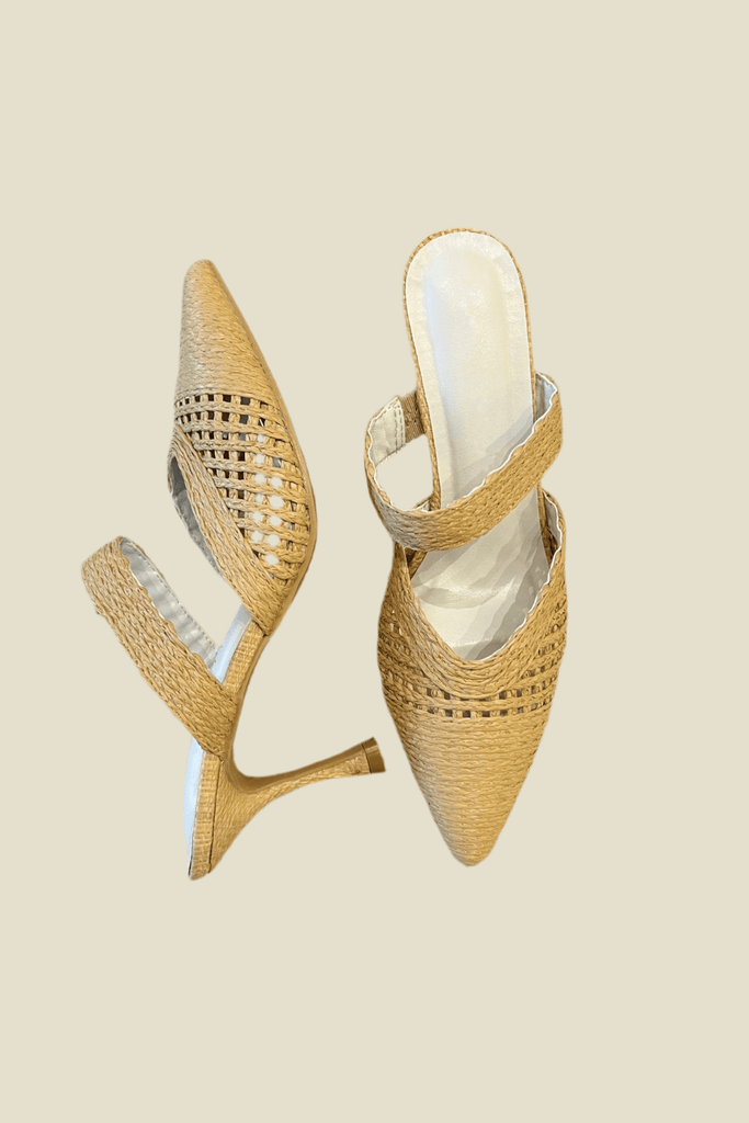 MARISELLE NATURAL RAFFIA SANDAL - Violet Muse Boutique
