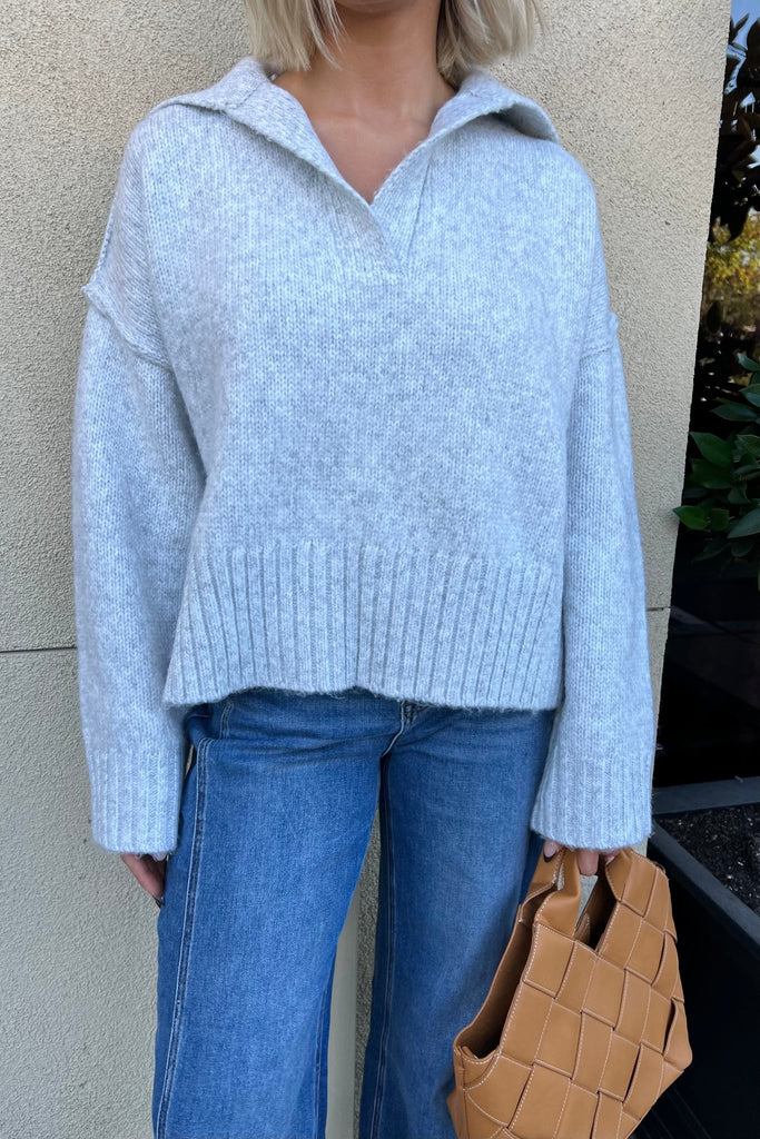 MARYE GREY SWEATER - Violet Muse Boutique