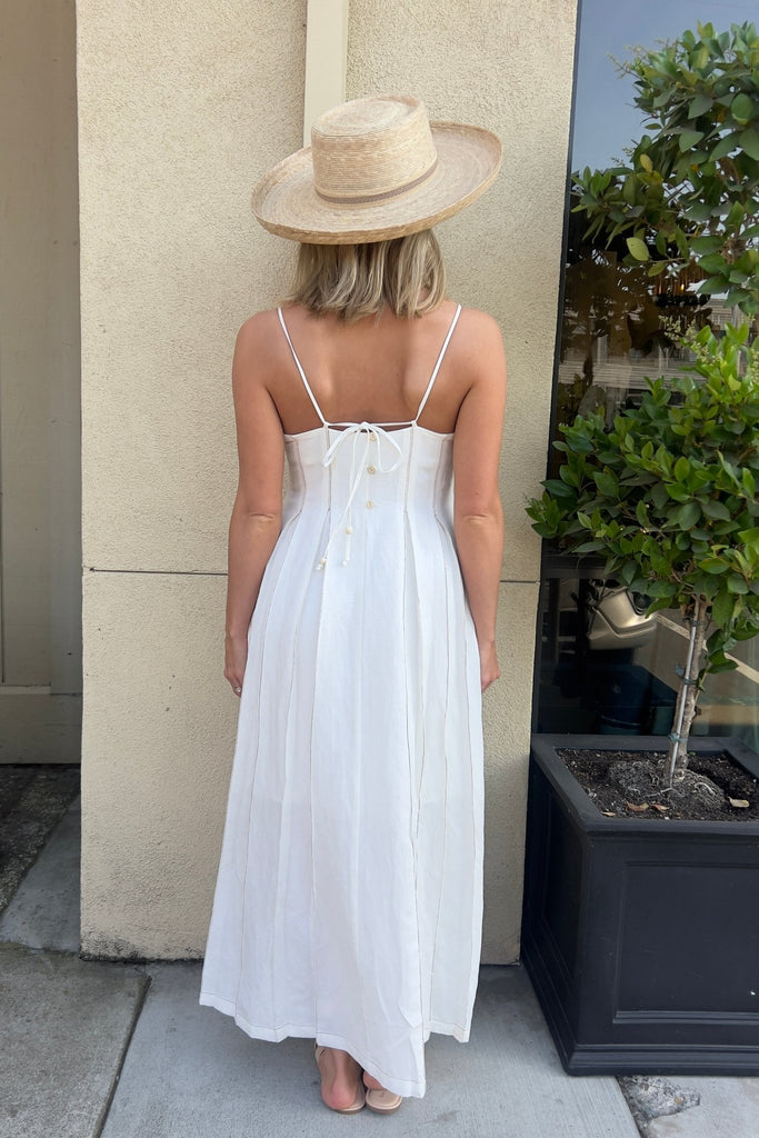 MIRIVA LINEN MAXI DRESS - Violet Muse Boutique