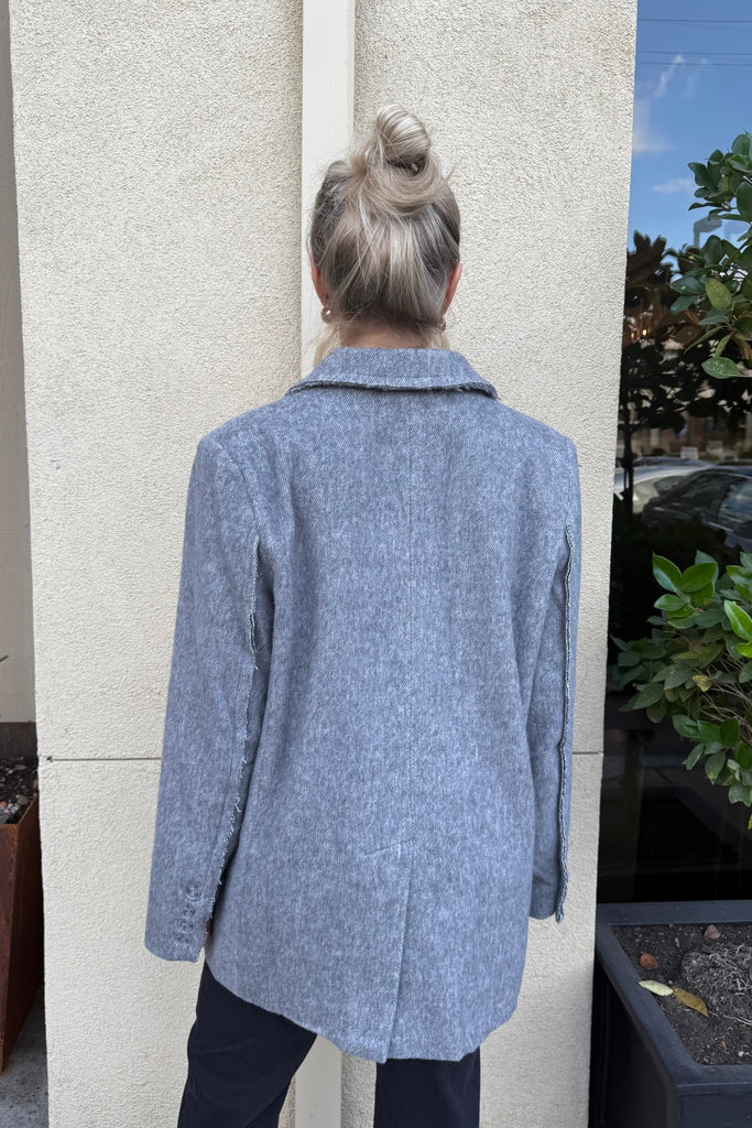MIST MANOR GREY COAT - Violet Muse Boutique