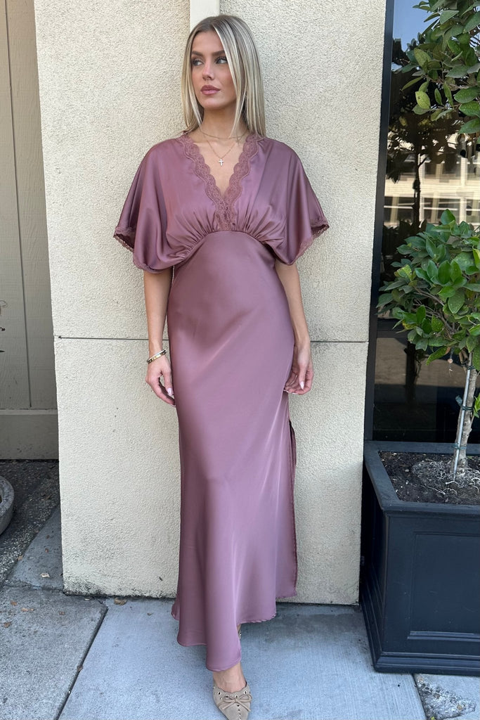 MOONDUST MAUVE DRESS - Violet Muse Boutique