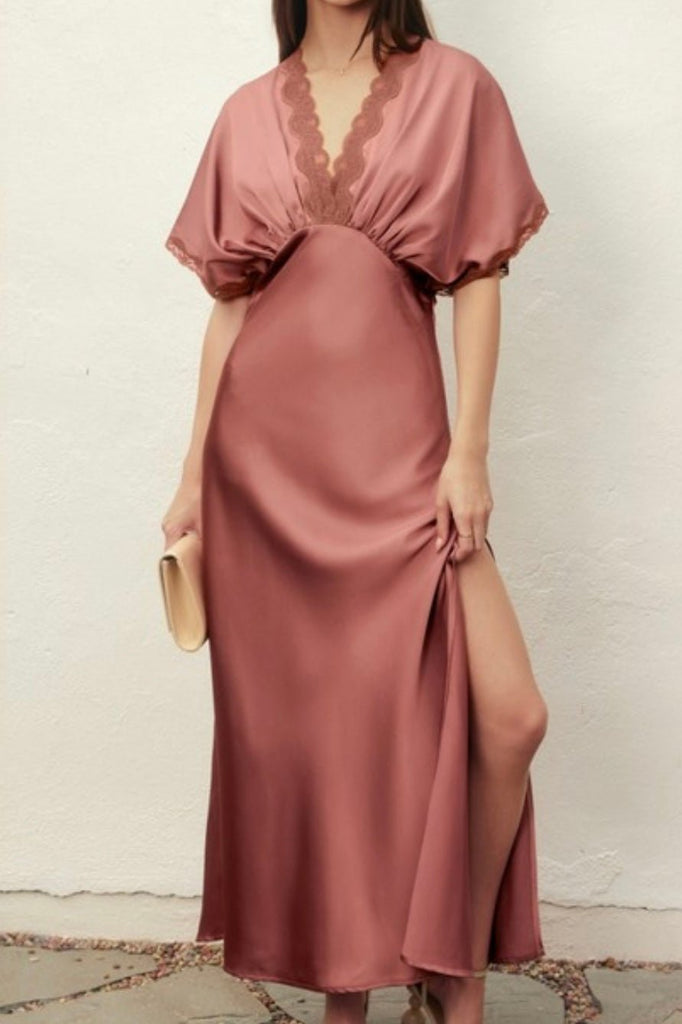 MOONDUST MAUVE DRESS - Violet Muse Boutique