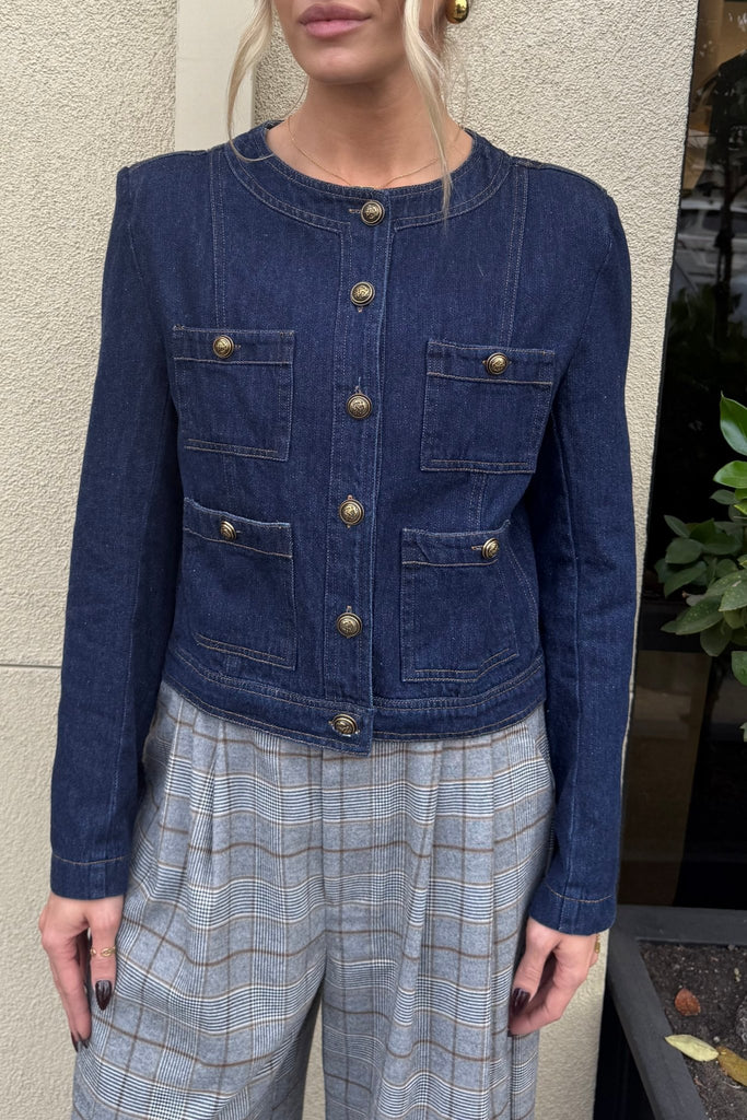 NOUVEAU DENIM JACKET - Violet Muse Boutique