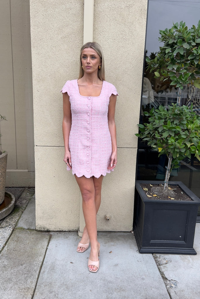 ONLY YOU TWEED DRESS - Violet Muse Boutique