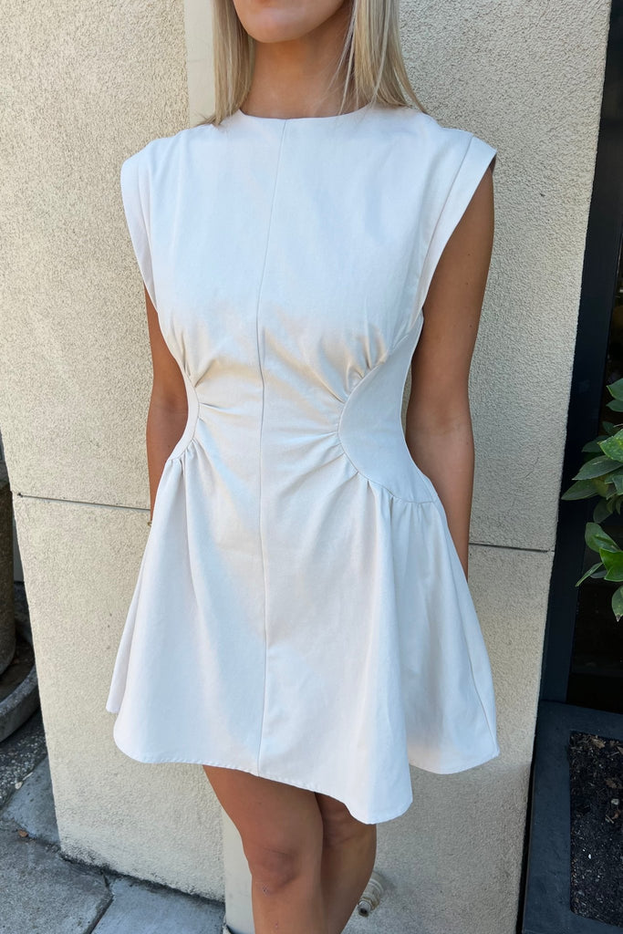 ORELUNE STRACTURED POPLIN DRESS - Violet Muse Boutique