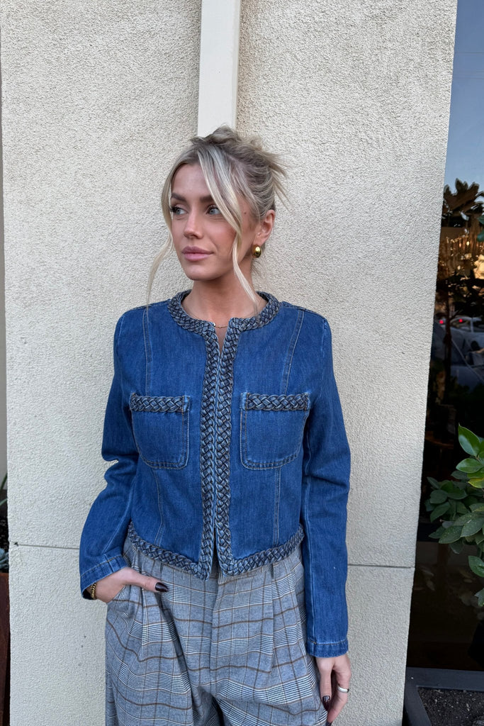 PARIS EDIT DENIM JACKET - Violet Muse Boutique