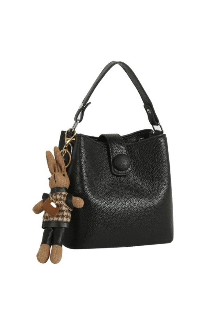 PIXIE BLACK BUCKET BAG - Violet Muse Boutique