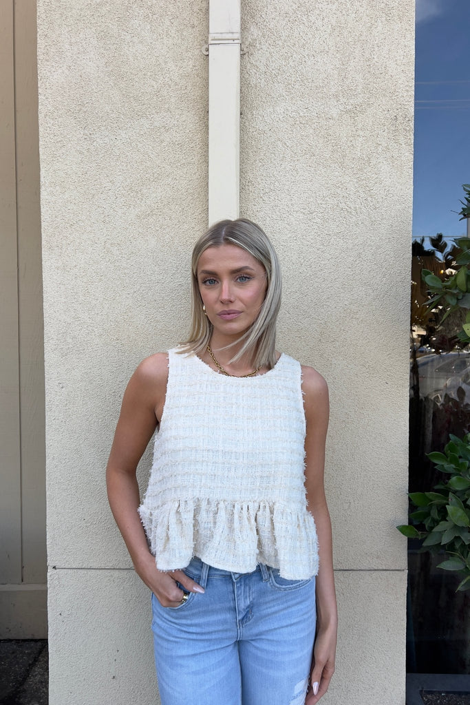 PROMISE ME TEXTURED TOP - Violet Muse Boutique
