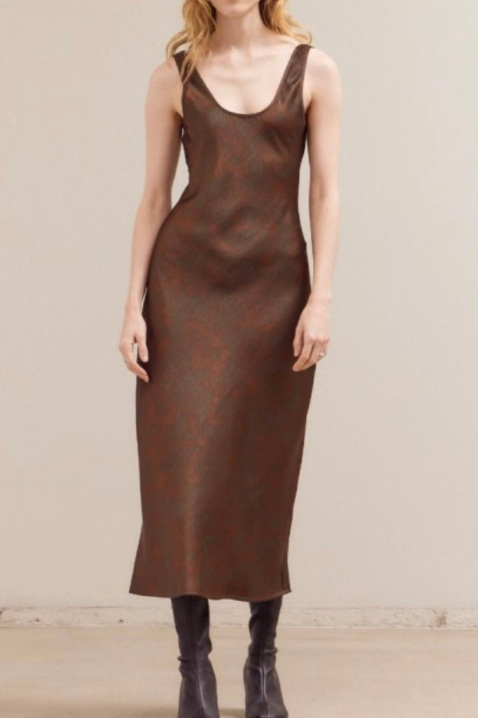 RIONNE PRINTED SLIP DRESS - Violet Muse Boutique